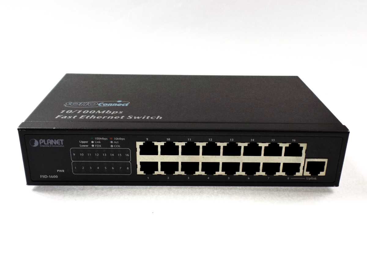Switch 16 portów PLANET FSD-1600 (16x10/100Mbit)