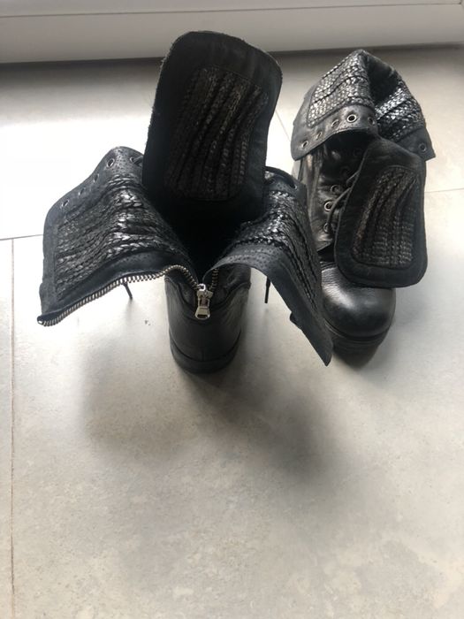 Buty wysokie za kostkę numeracja zaniżona pasują na 37