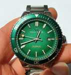 Zegarek Welly Merck Diver emerald green 20atm szafir automat Miyota 82