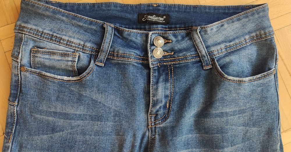 Spodnie jeansowe biodrówki