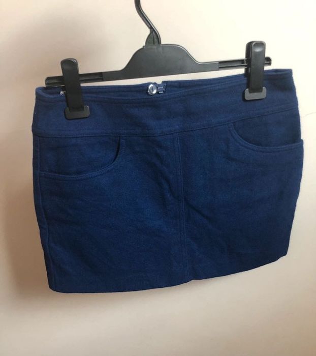 Granatowa mini spódniczka M