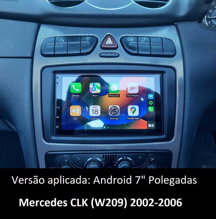 Rádio 2DIN Mercedes CLK • Android GPS • W209 • CLK200 CLK230 CLK270