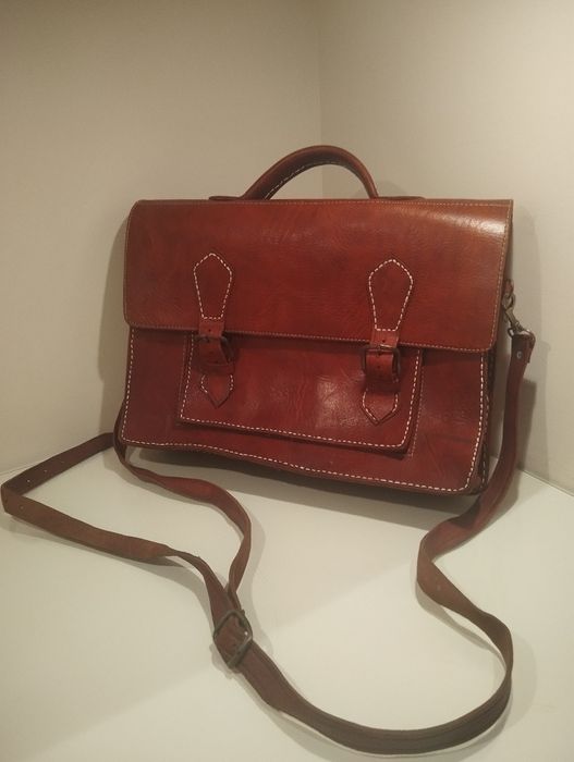 Bolsa em couro pasta