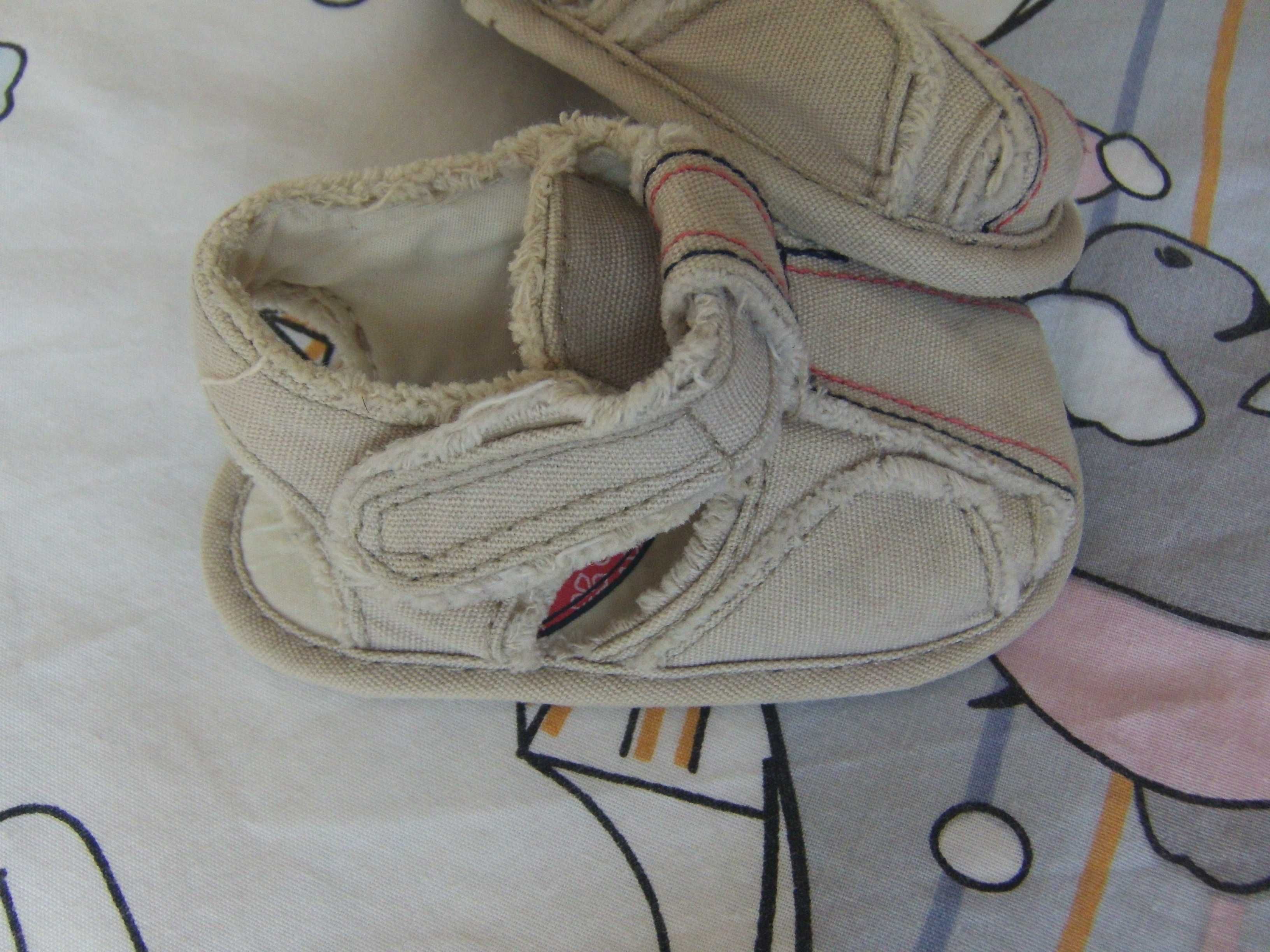 Пинетки- сандалии сандали (хлопок) бежевые для мальчика