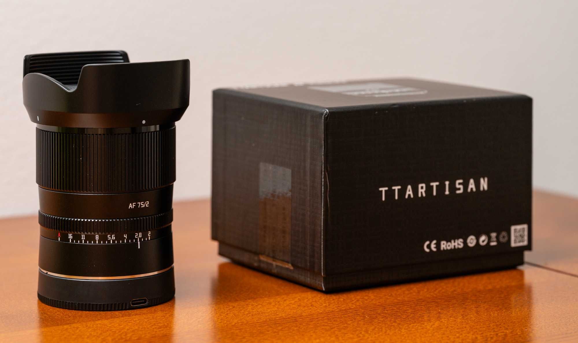 Objectiva AF TTArtisan 75mm f2 para Nikon Z