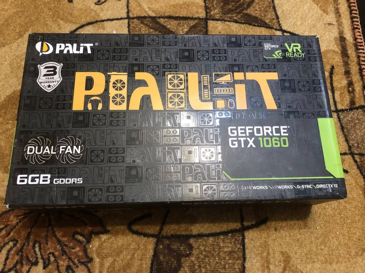 Відеокарта gtx 1060 6 gb palit dual робоча