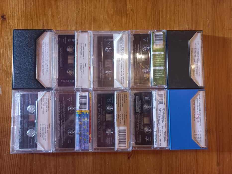 Cassetes música portuguesa e brasileira