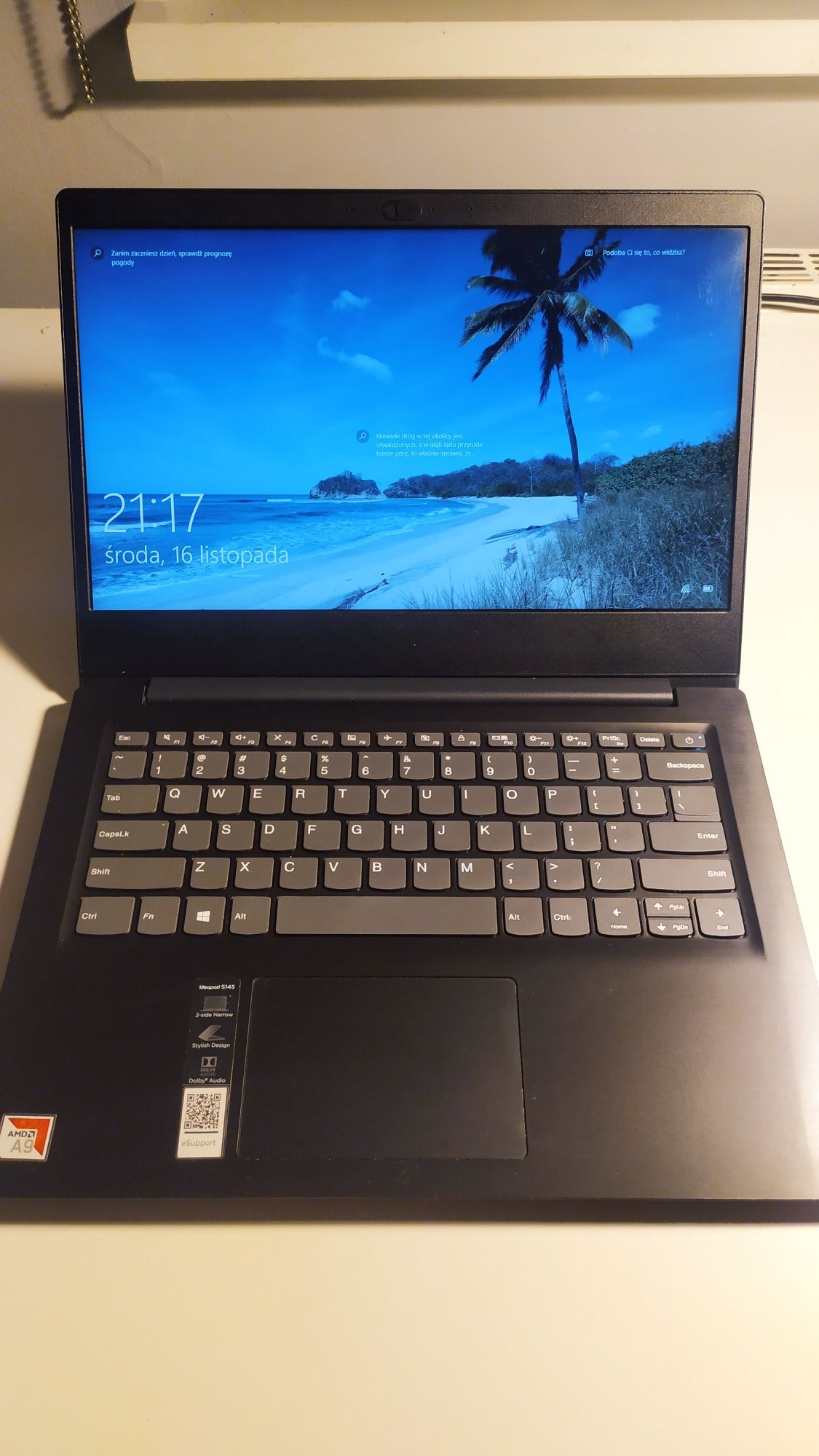 Laptop Lenovo IdeaPad S145-14AST 512 GB ssd 8 GB ram, jak NOWY,