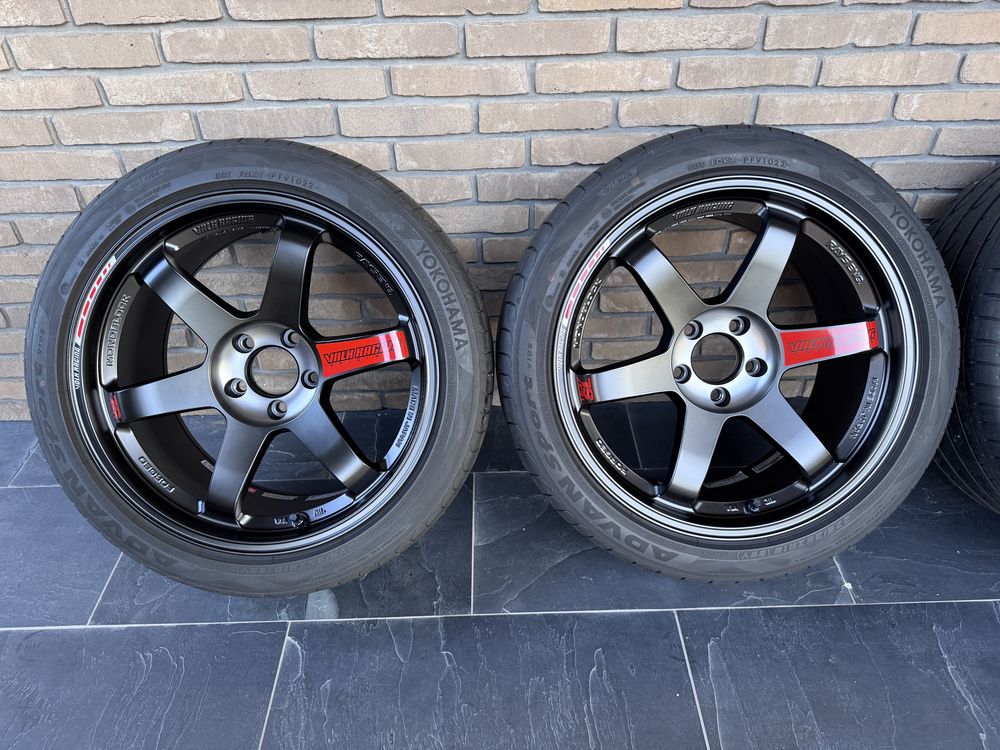 Felgi Volk Rays TE37 SL Black Edition III 18 5x112 Supra JDM