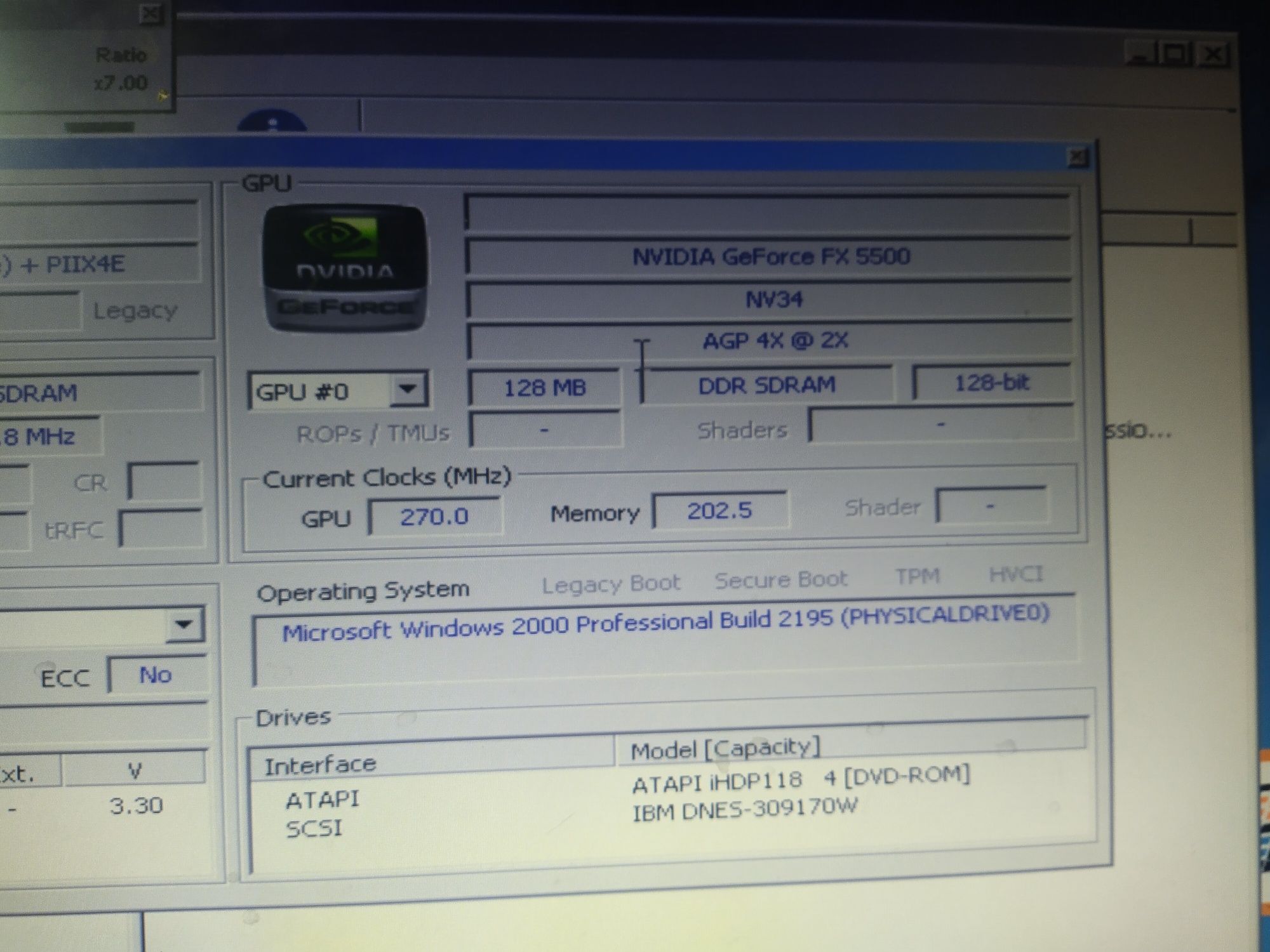 Karta graficzna RETRO Galaxy Nvidia FX5500