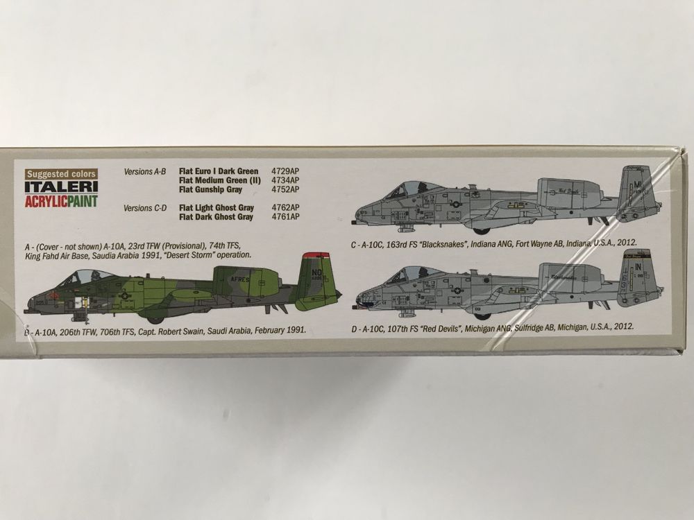 Samolot A-10 A/C Thunderbolt ll model Italeri 1376