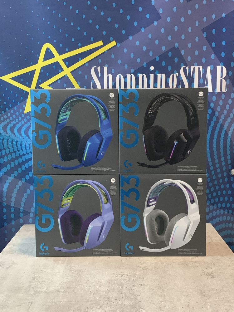 Ігрова гарнітура Logitech G733 Blue/Black/Lilac/White • Нові!