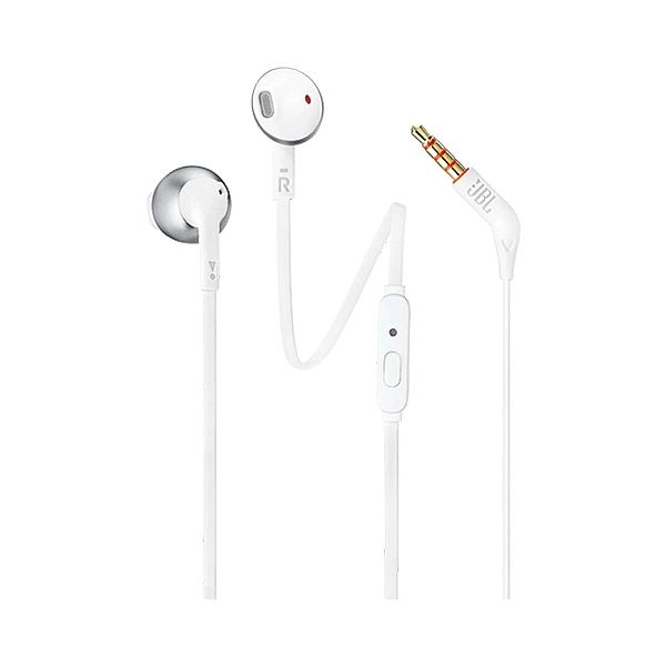 Słuchawki przewodowe JBL T205 douszne mini jack 3.5mm - białe