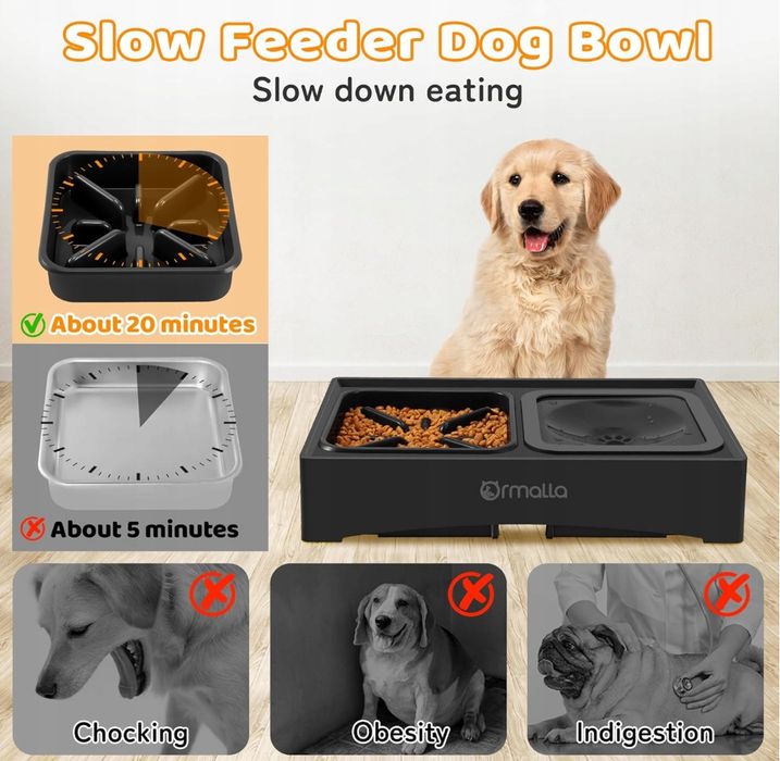 Ormalla Podwyższona Miska Regulowana Dla Dużych Średnich I Małych Psów