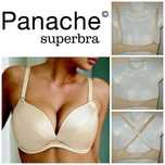 Panache Inferno biustonosz stanik beżowy złoty push-up 65E 30E 70d 65f