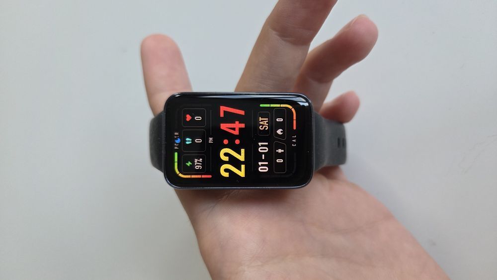 Xiaomi Smart Band 7 Pro, дуже гарний стан, чорний, сенсорний екран