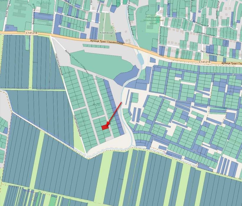 Продаж ділянки 10 сот. Підбірці (Львівська ОТГ)
вул. Тракт Глинянський