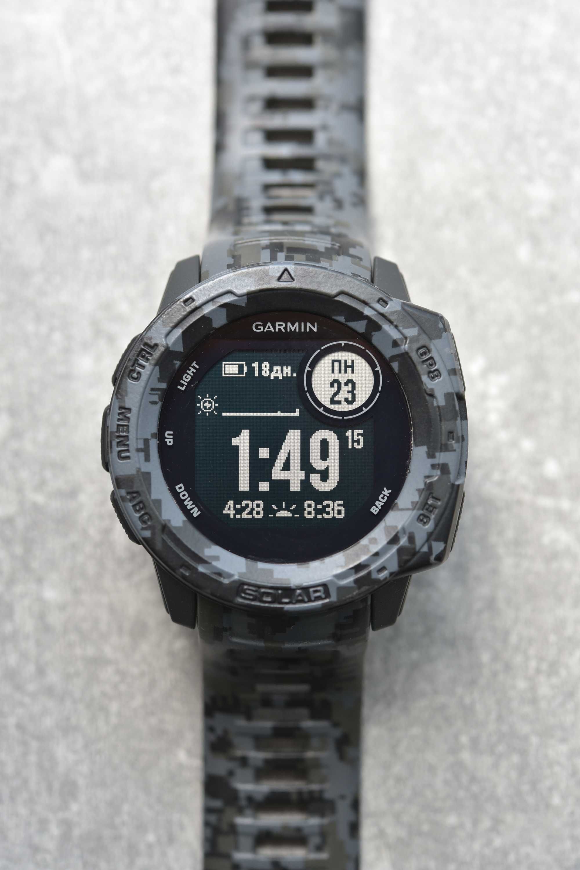 Garmin instinct solar camo pixel gps компас піксель