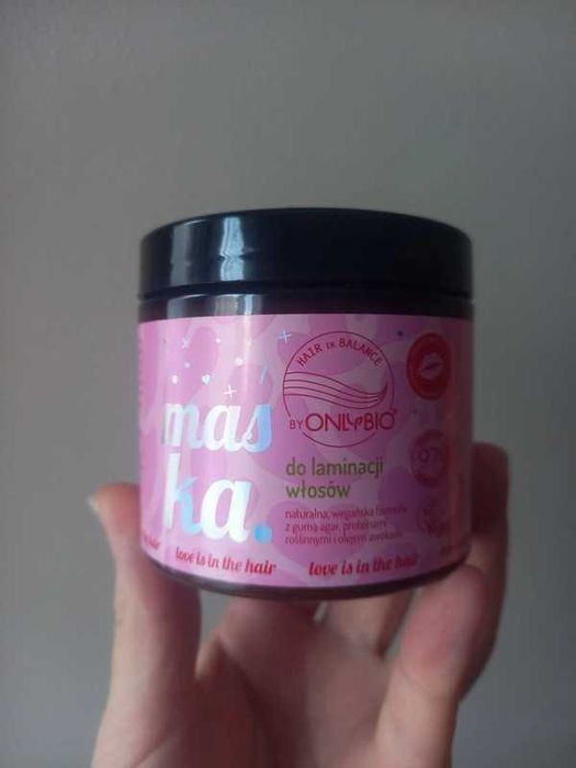 Maska do laminacji włosów Malina OnlyBio Only Bio Hair in Blance