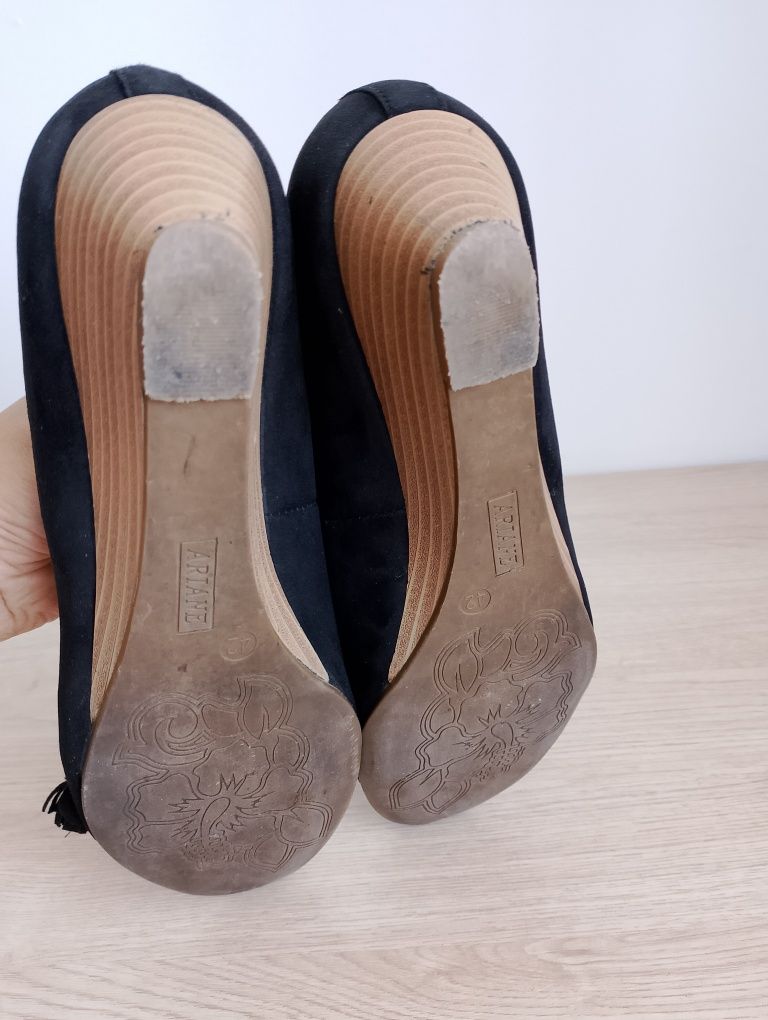 Buty na koturnie roz 42
