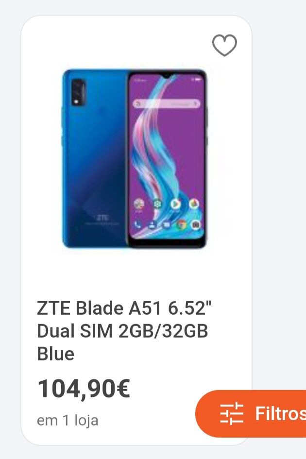 Telemóvel ZTE Blade A51