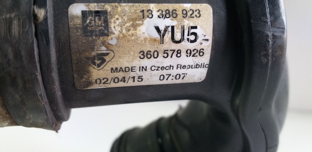 Wąż rura przewód intercooler turbiny Opel Astra J 2.0cdti