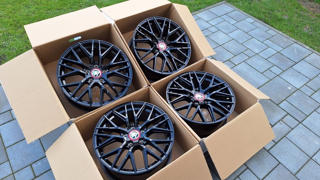 Nowe Alufelgi 5x112 R17 Wzór RS4 Audi A3 A4 A5 A6 Vw Golf Caddy Skoda