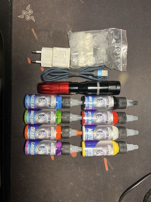 Индукционная тату машинка Wormhole USA(+комплект)