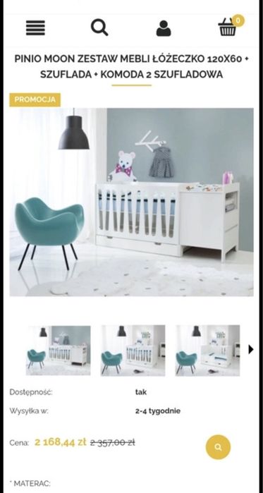 PINIO MOON Zestaw  Mebli Dla Dziecka