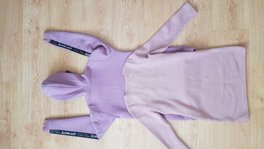 Набор 2в1: теплая кофта кофточка тепла туніка туника худи худi платье