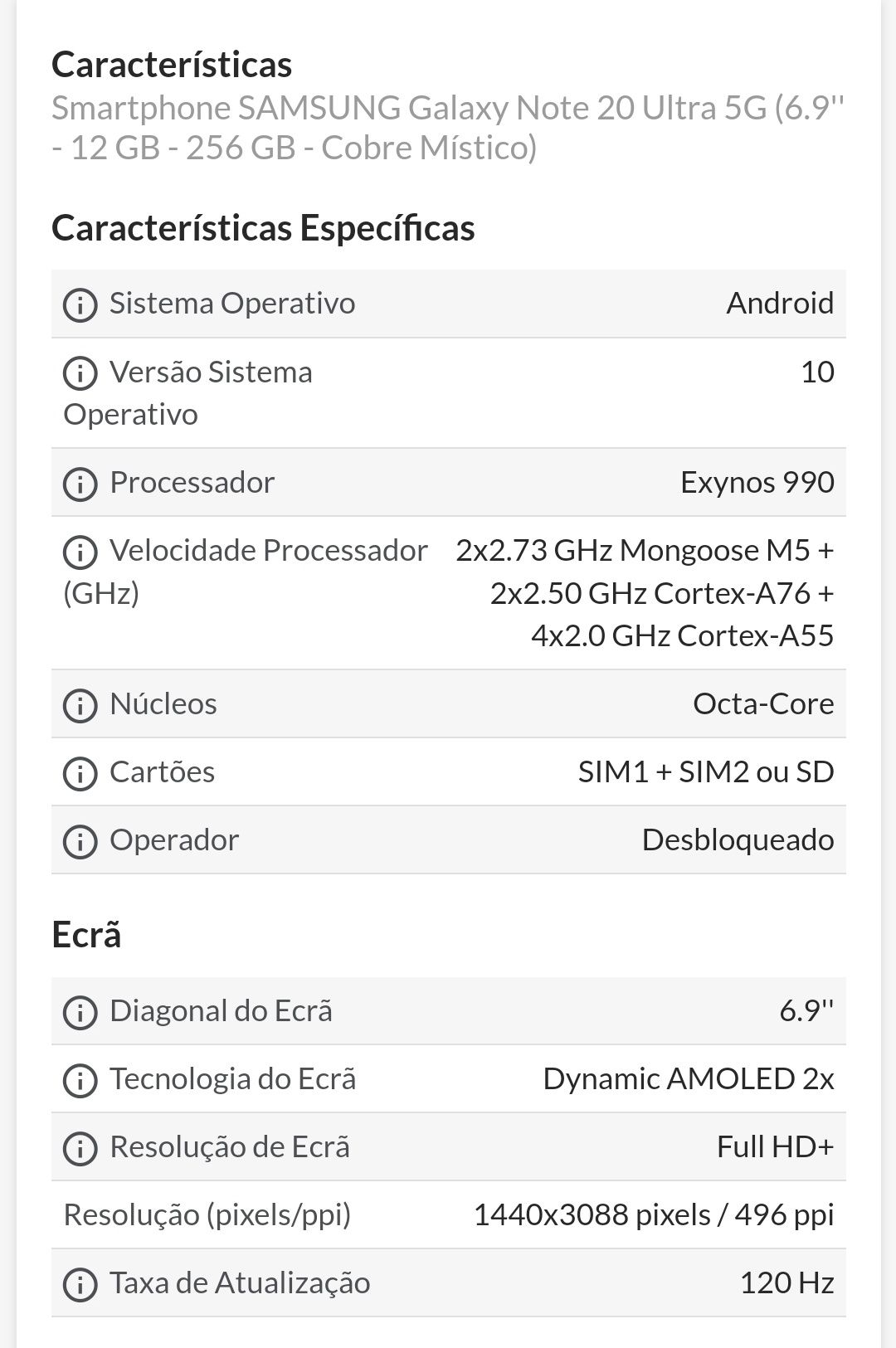 Samsung note 20 ultra 5G