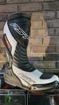 Buty motocyklowe sportowe rst trac Evo III czarne białe super ochrona