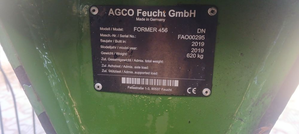 Fendt former456 4,5m