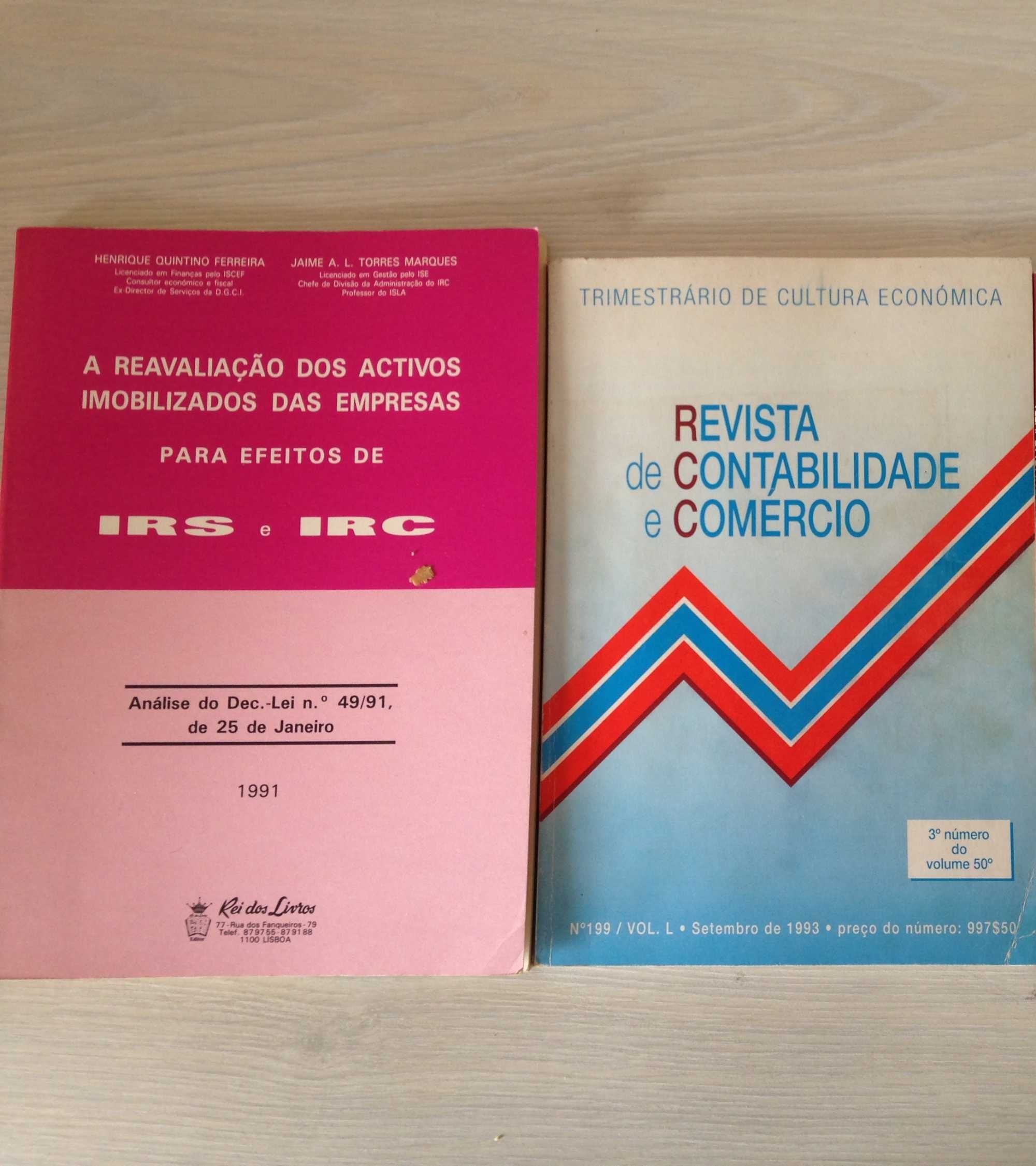 Livros de contabilidade, gestão, economia