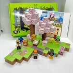 128шт+6шт Магнітний конструктор Minecraft майнкрафт на магнітах