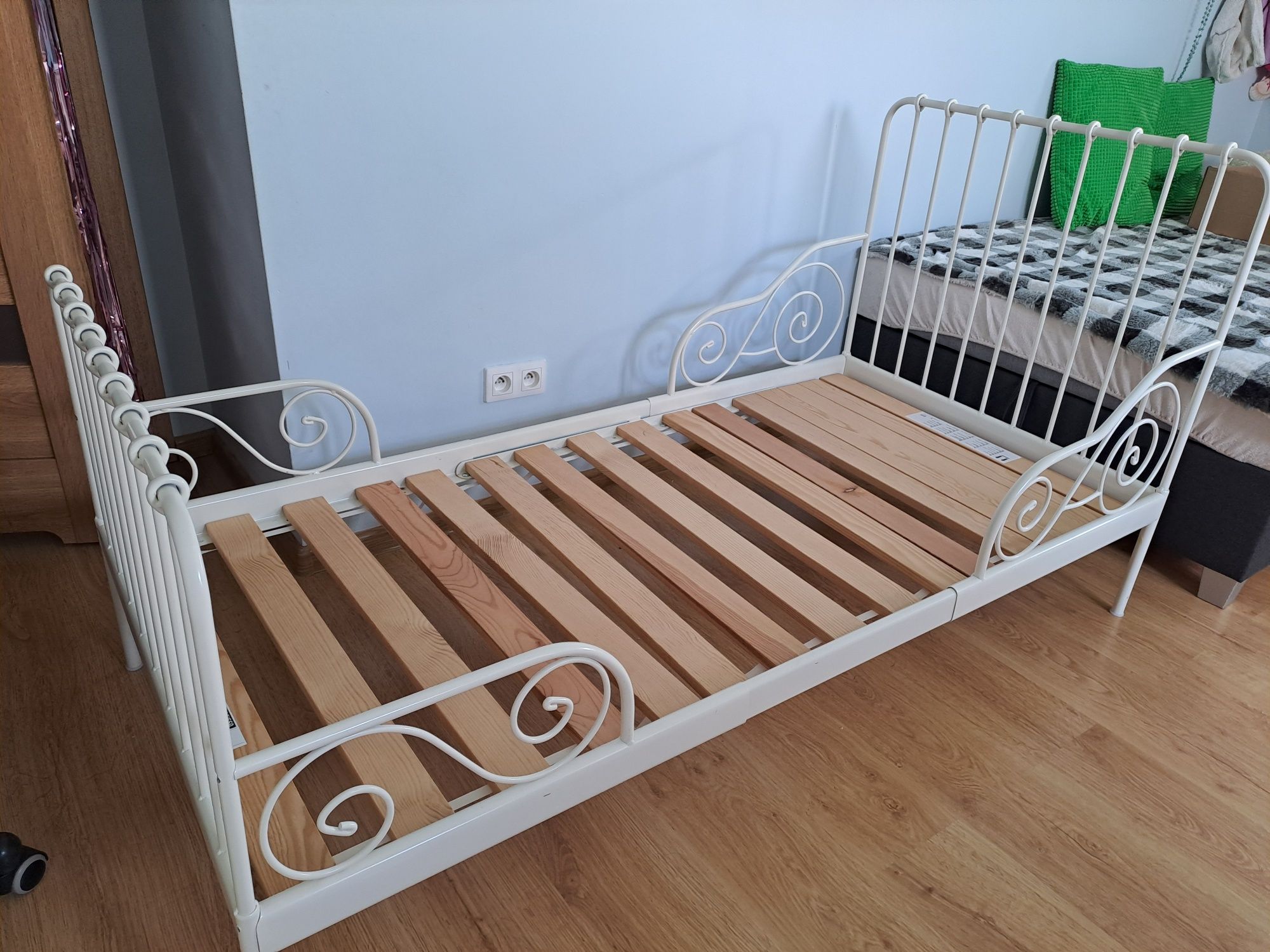 Rama łóżka, materac  i stelaż IKEA