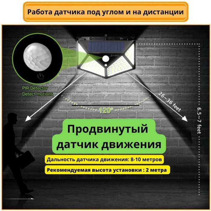 Светильник с датчиком движения и аккумуляторе