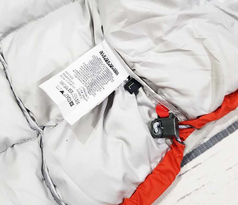 Napapijri * bezrękawnik * logo * puchowy * unikatowy * męski * L