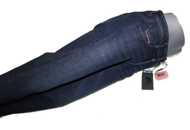 Damskie jeansy Diesel D-Rifty Slim niski stan granat nowe oryg.W31/L32