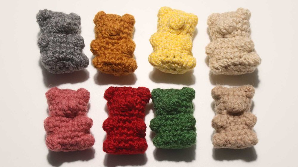 miś Haribo szydełkowy DIY ozdoba