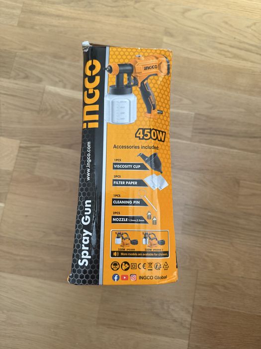 Pistolet natryskowy do malowania 450w