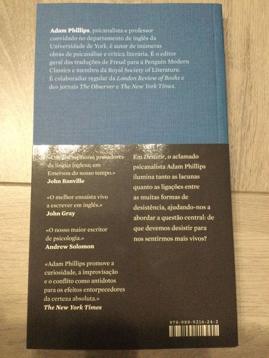 Desistir. Adam Philips