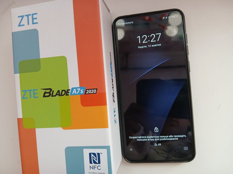 ZTE blade a7s 2020 смартфон , чорний