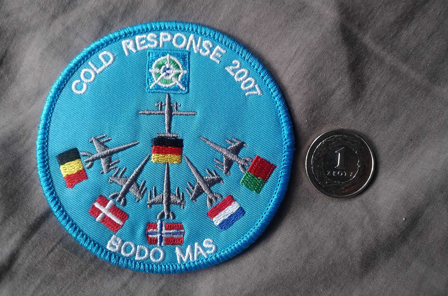 Naszywka  z ćwiczeń NATO Cold Response 2007 Bodo Mas