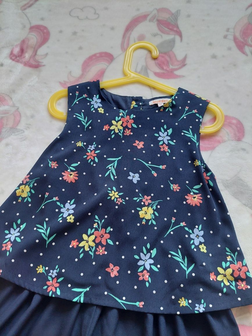 J.Nowy H&M dziewczynka kombinezon lato Bluezzo 7 lat 122 cm sukienka