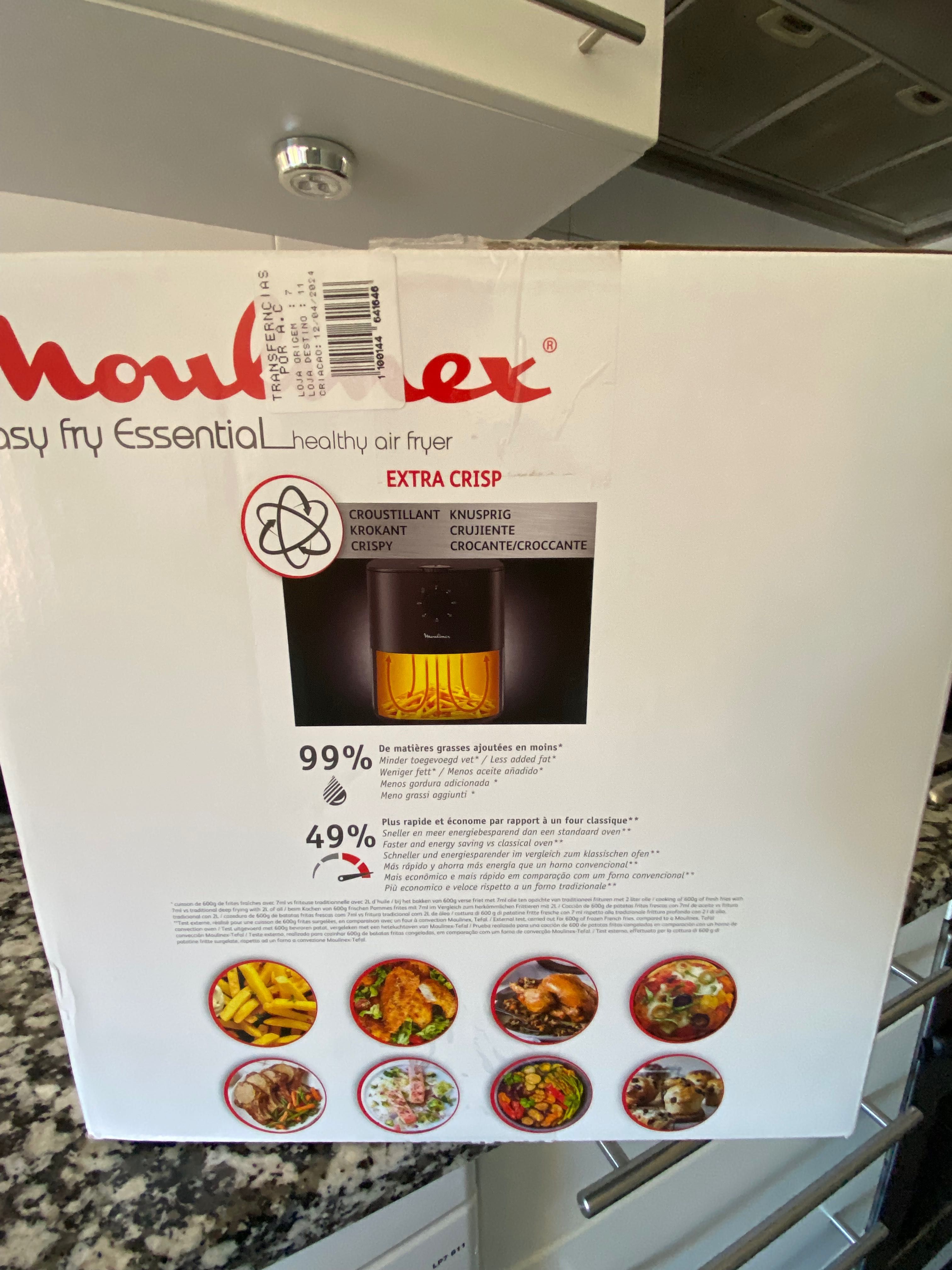 NOVA Fritadeira Sem Óleo Moulinex Easy Fry