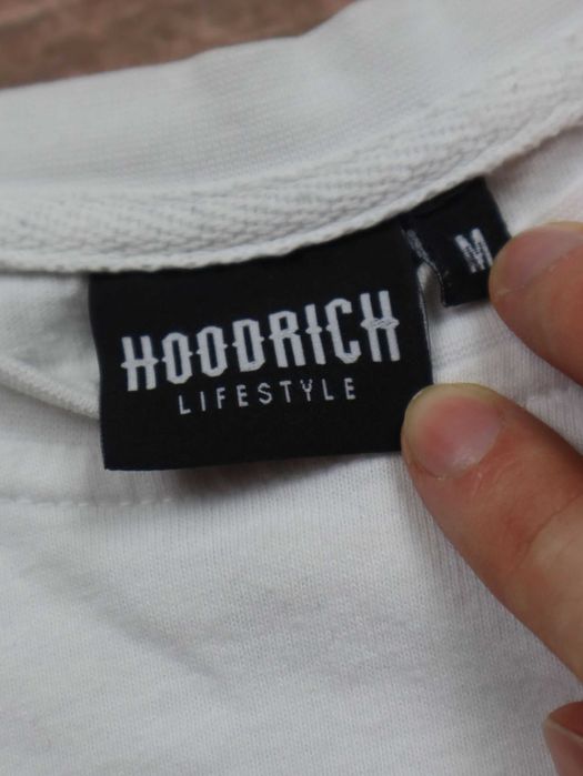 Hoodrich White Tee tshirt black logo biała koszulka z krótkim rękawem