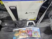 Konsola Playstation 5 PS5 z napędem 4 dobre gry Gwar 6m SKLEP ZAMIANA