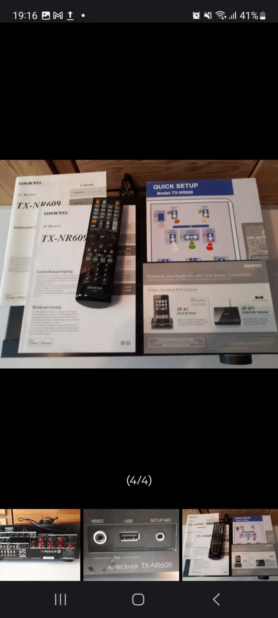 Tuner Onkyo TX-NR609 - amplituner 7.2 + pilot