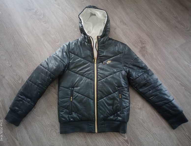 oryginalna dwustronna zimowa puchowa kurtka męska NIKE roz. S OKAZJA!!